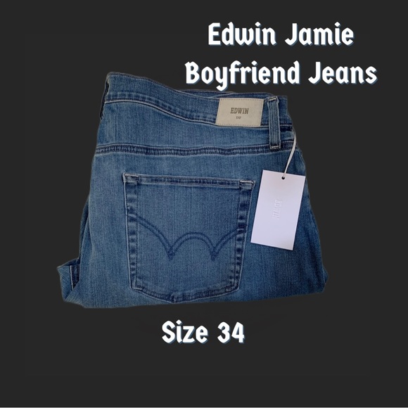 Edwin Jamie - Azure - Boyfriend Jeans - Picture 1 of 12
